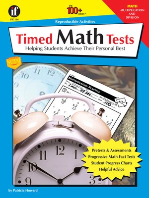cover image of Timed Math Tests, Multiplication and Division, Grades 2--5